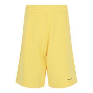 Givenchy Logo Bermuda Sweatshorts Yellow Mens